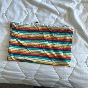 Top shop tube top rainbow